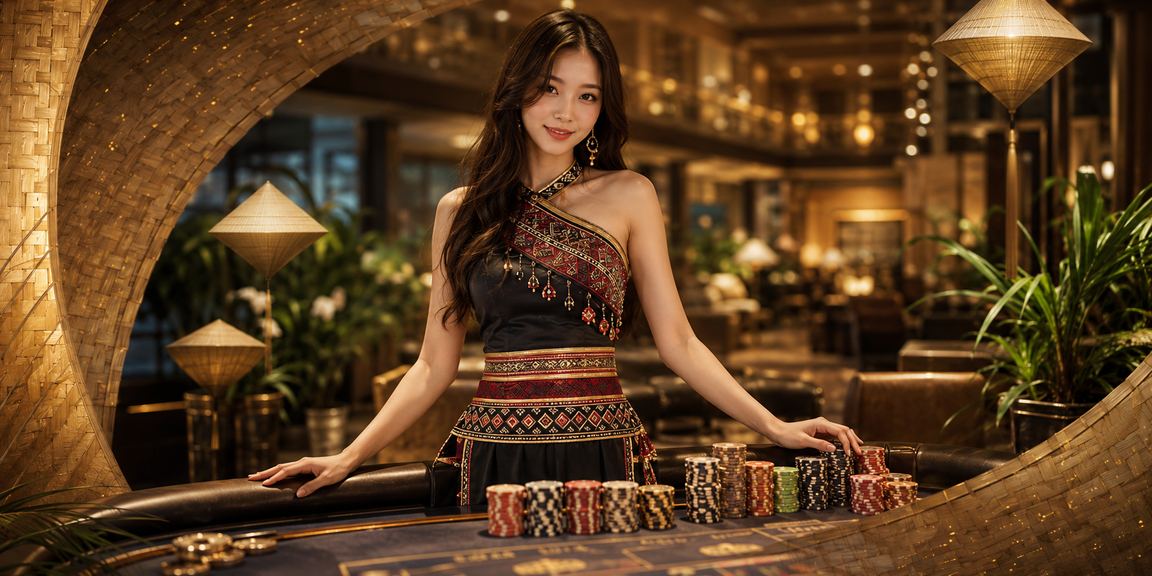 Người dùng miền núi Sapa theo dõi kết quả thể thao trực tuyến với chiếc nón lá truyền thống